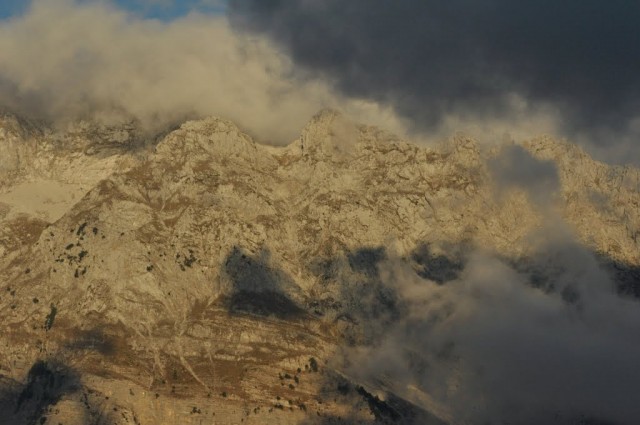 Mt. Jezerces gdzieś w chmurach