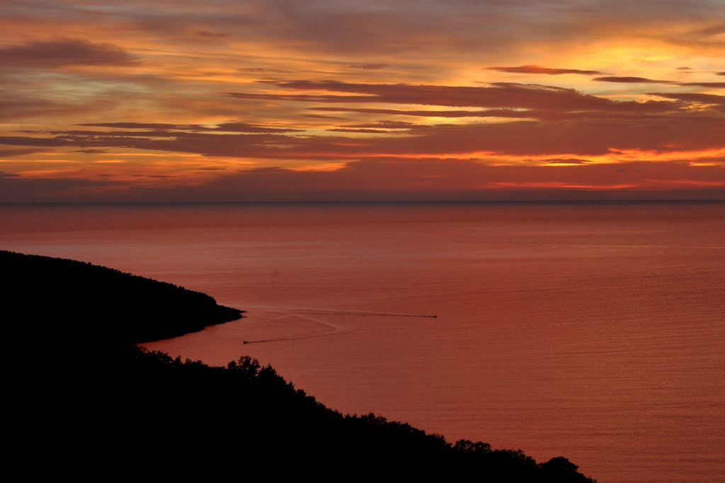 Zachód słońca nad Adriatykiem